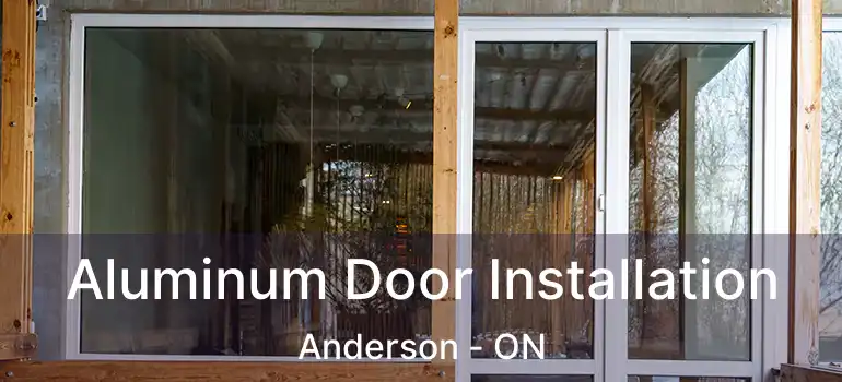  Aluminum Door Installation Anderson - ON