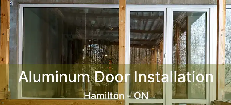  Aluminum Door Installation Hamilton - ON