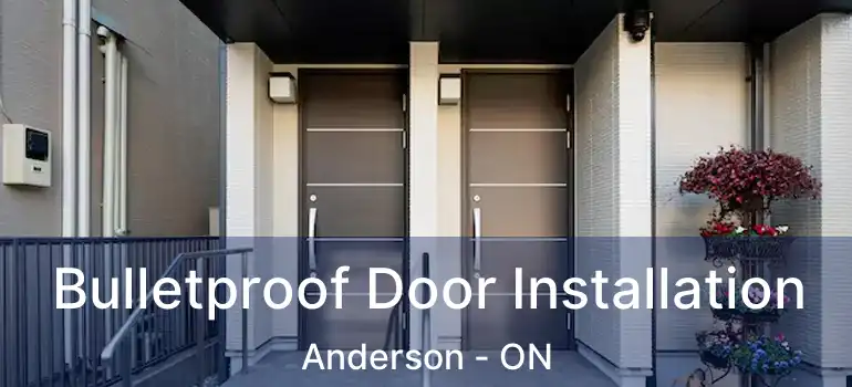  Bulletproof Door Installation Anderson - ON