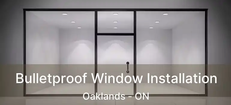  Bulletproof Window Installation Oaklands - ON