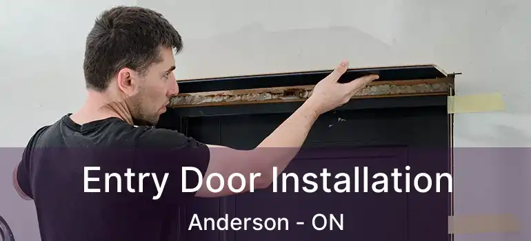  Entry Door Installation Anderson - ON