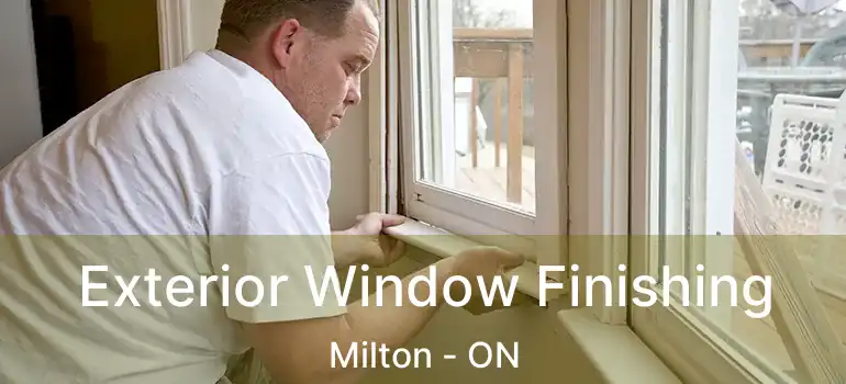  Exterior Window Finishing Milton - ON