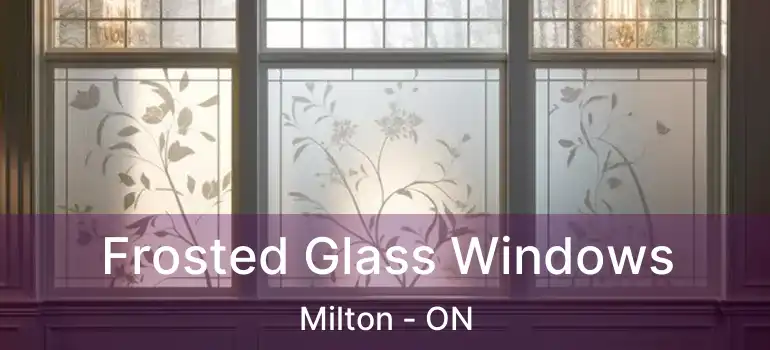  Frosted Glass Windows Milton - ON