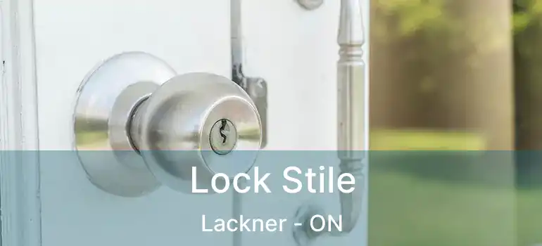  Lock Stile Lackner - ON