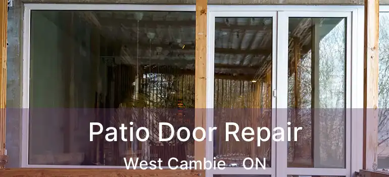  Patio Door Repair West Cambie - ON