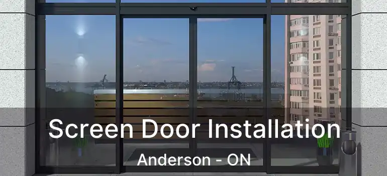  Screen Door Installation Anderson - ON