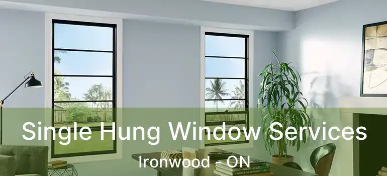  Single Hung Window Services Ironwood - ON