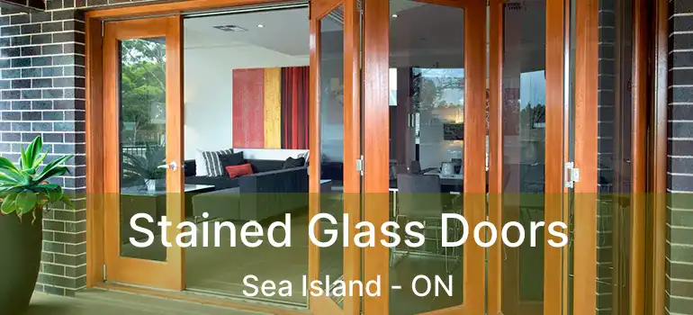 Stained Glass Doors Sea Island - ON