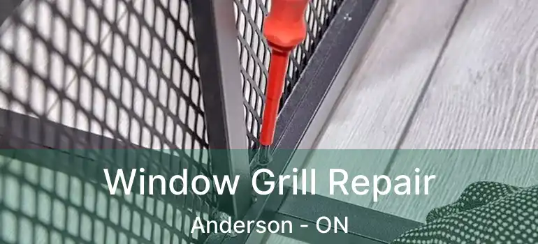  Window Grill Repair Anderson - ON