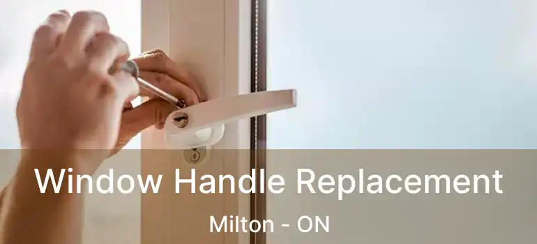  Window Handle Replacement Milton - ON