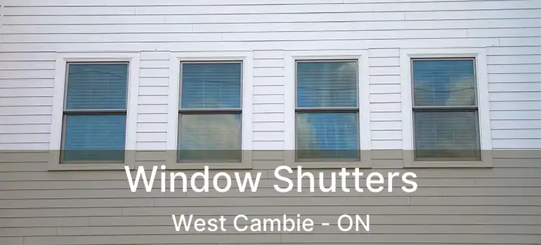  Window Shutters West Cambie - ON